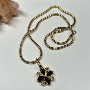 Swarovski SAL marked pendant enhancer necklace snake chain